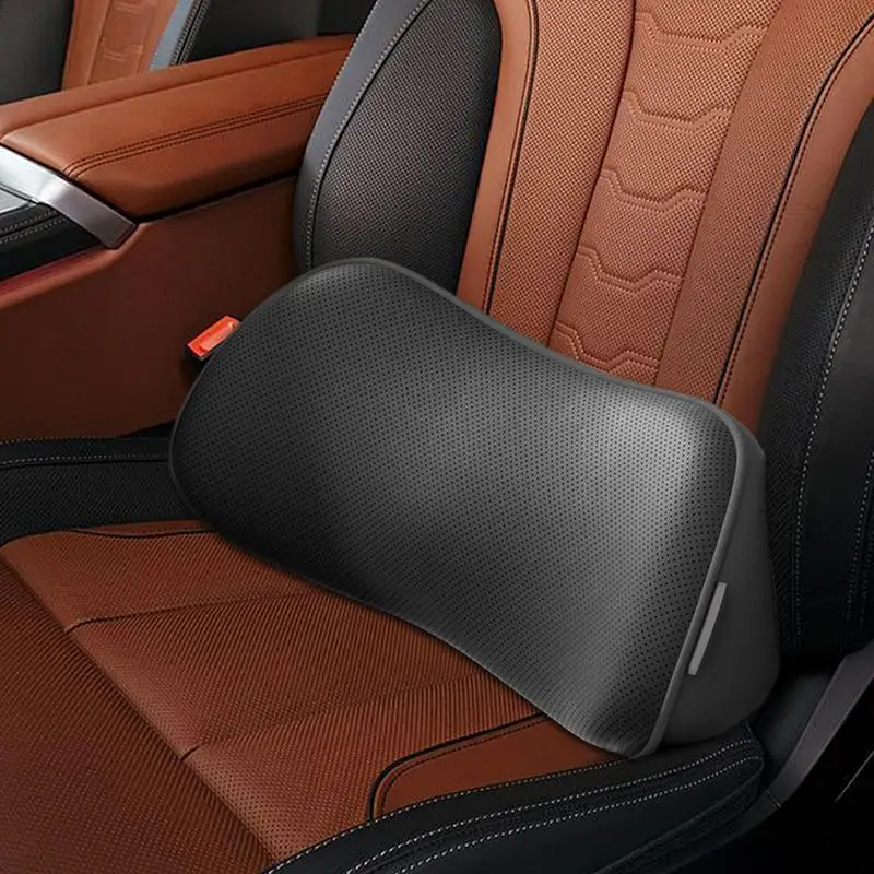 Auto-Lendenwirbelstütze für den Fahrsitz, ergonomisches weiches Rückenstützkissen, rutschfestes Auto-Rückenkissen für Langstrecken-Fahrwagen