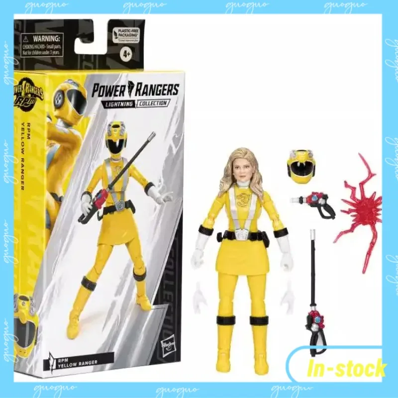 

【In-stock】Hasbro Power Rangers Lightning Series RPM Yellow Ranger 6-inch Action Figure Collectible Model Toy Gift