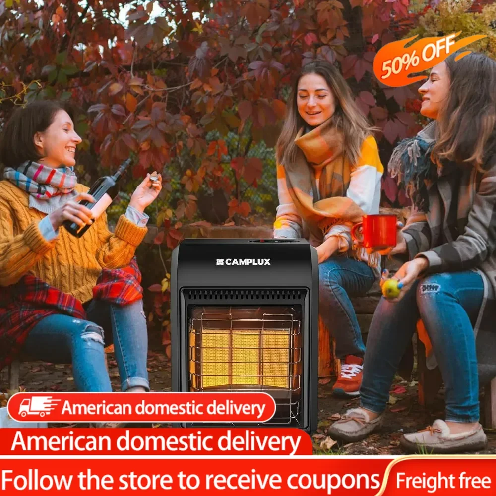 

Propane Heater, CAMPLUX Outdoor Heater Garage Heater, 6000 to 18000 BTU 3 Setting Portable Buddy Heater with ODS