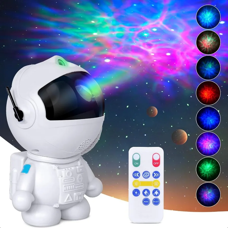 

Astronaut Galaxy Projector with Nebula Star Projector Ceiling LED Lamp with 8 Modes Astronaut Starry Night Light with Remote Pr