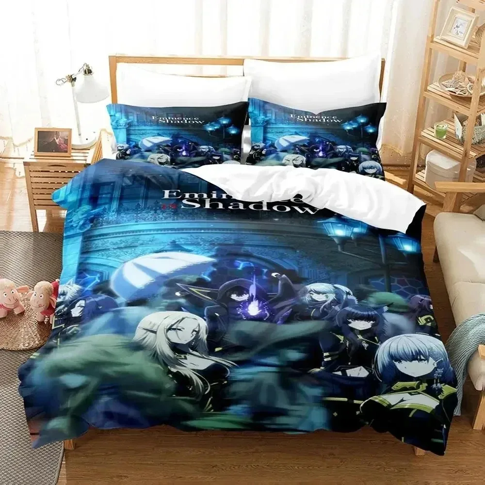 Anime Eminence in Shadow Bedding Set Duvet Cover Bed Set Quilt Cover Pillowcase Comforter king Queen Size Boys Adult Bedding Set