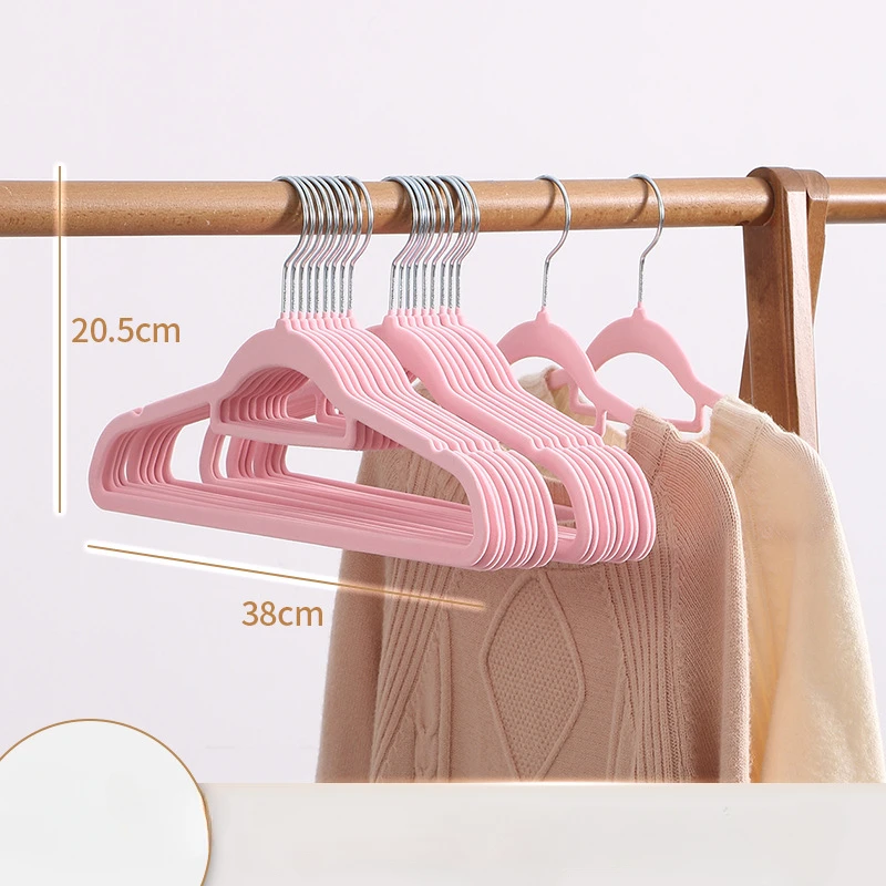 

10PCS Clothes Hanger flocking 360 Swivel Hook for Clothing Standard Hangers space saving clothes drying hanger organizer storage