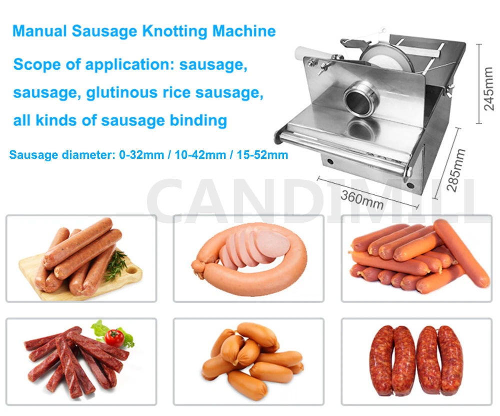 Manual Sausage Knot Machine Sausage Knotting Tying Machine Sausage Blinding Strapping Machine