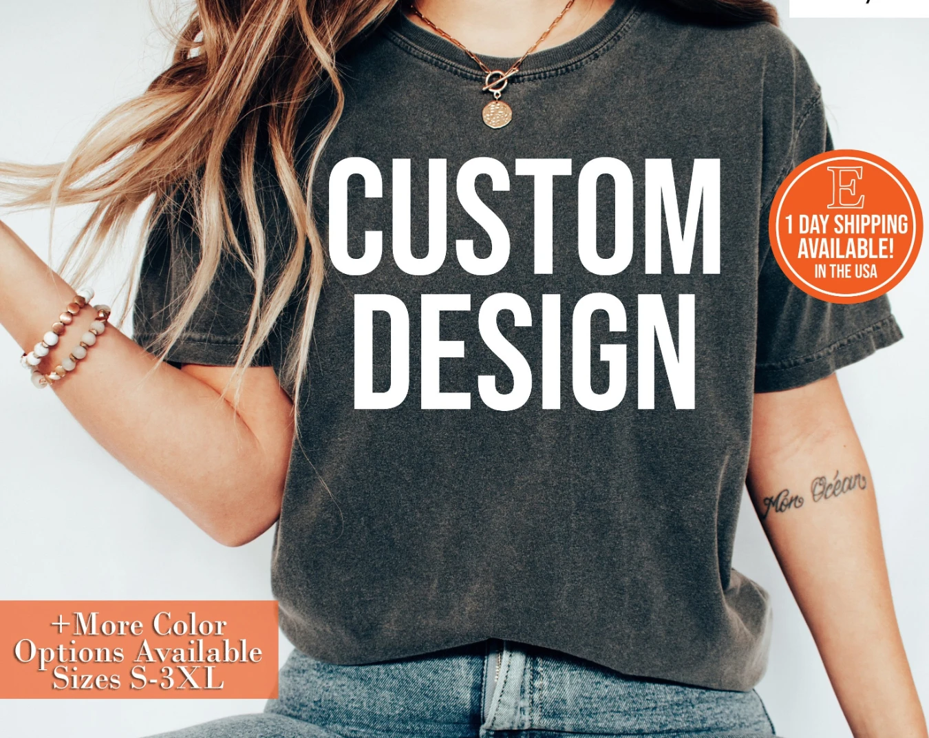 

Personalized T-Shirt: Custom for Birthdays, Anniversaries, Weddings, and Special, DTG Print