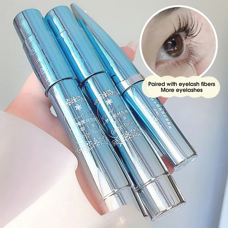 علبة الماسكارا ذات قاعدة من الألياف مقاومة للماء، رفيعة وطويلة، ليس من السهل تلطيخ وتطويلها وتجعيد الشعر الطبيعي الطويل