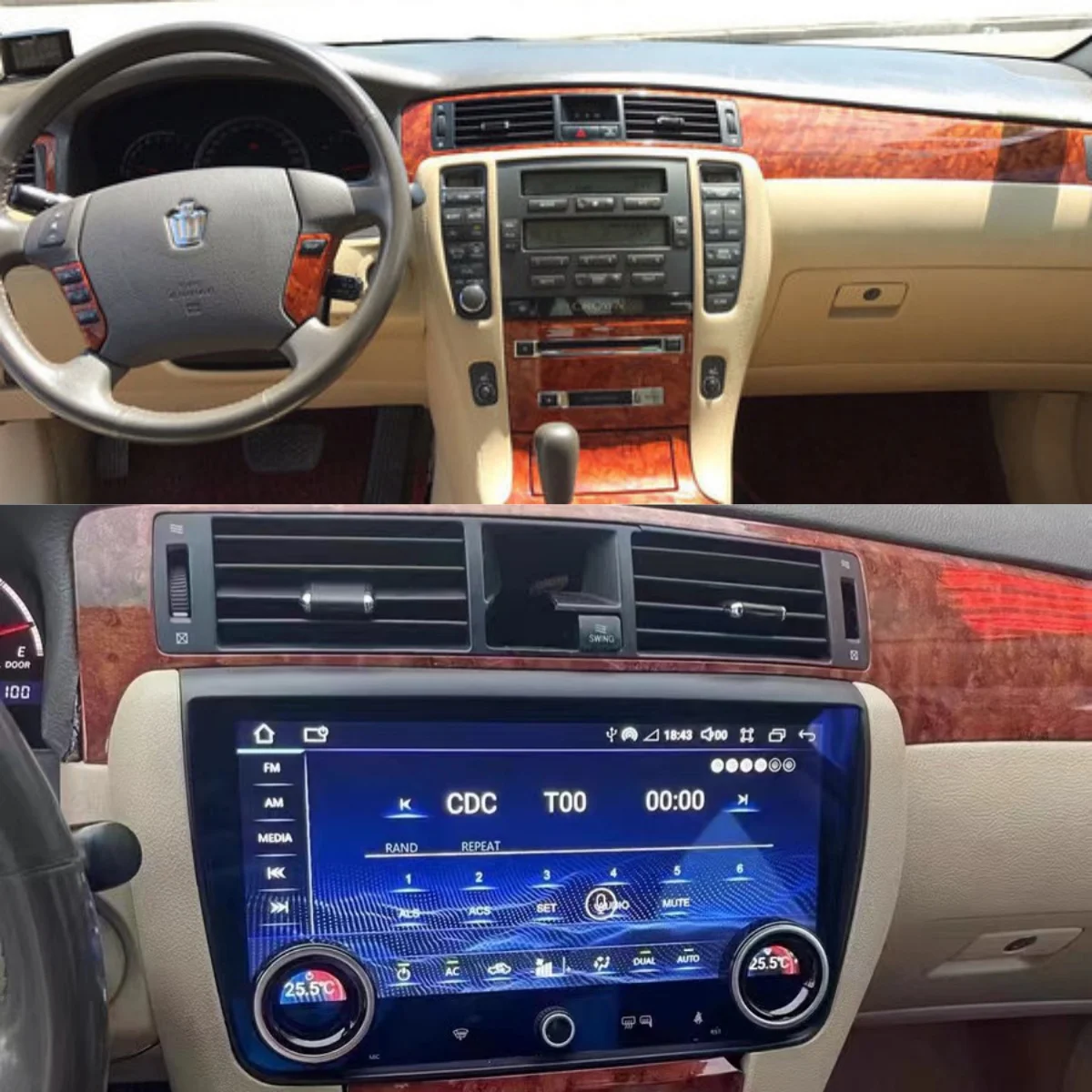 

Android13.0 For Toyota Crown 2014 256G Vertical HD Screen Player Car Auto Stereo Radio GPS Navigation Multimedia Head Unit Audio