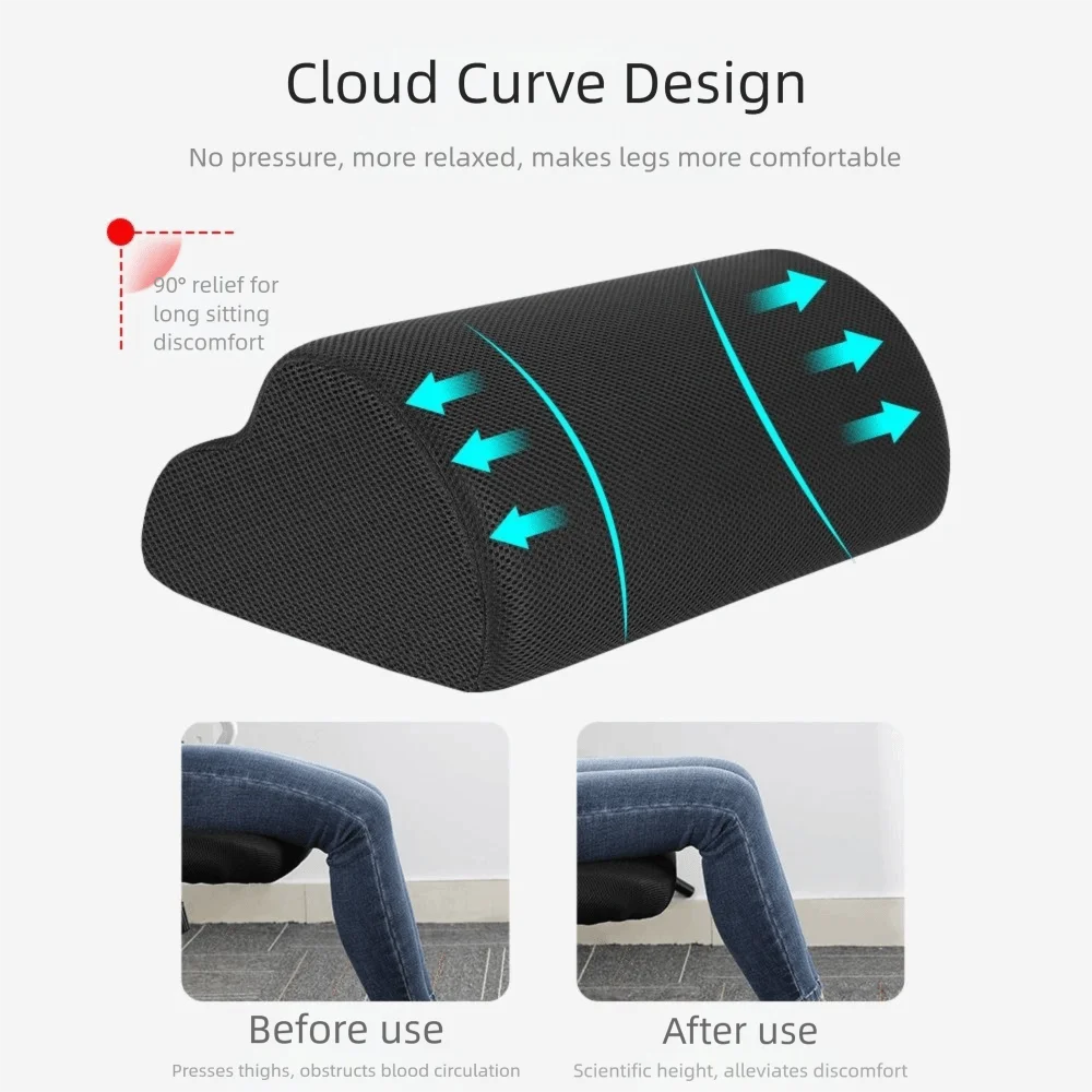 Portable Cloud Shape Feet Pillow Support Ergonomic Sponge Foot Rest Footrest Massage Cushion for Home Office Computer Work