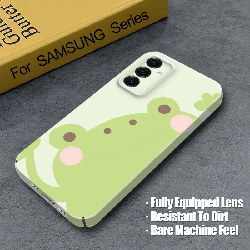 Cartoon Frog Pig Turtle For Samsung Galaxy S25 S24 S23 S22 S21 Ultra Plus Edge FE 5G Feilin Protective Shell Phone Case