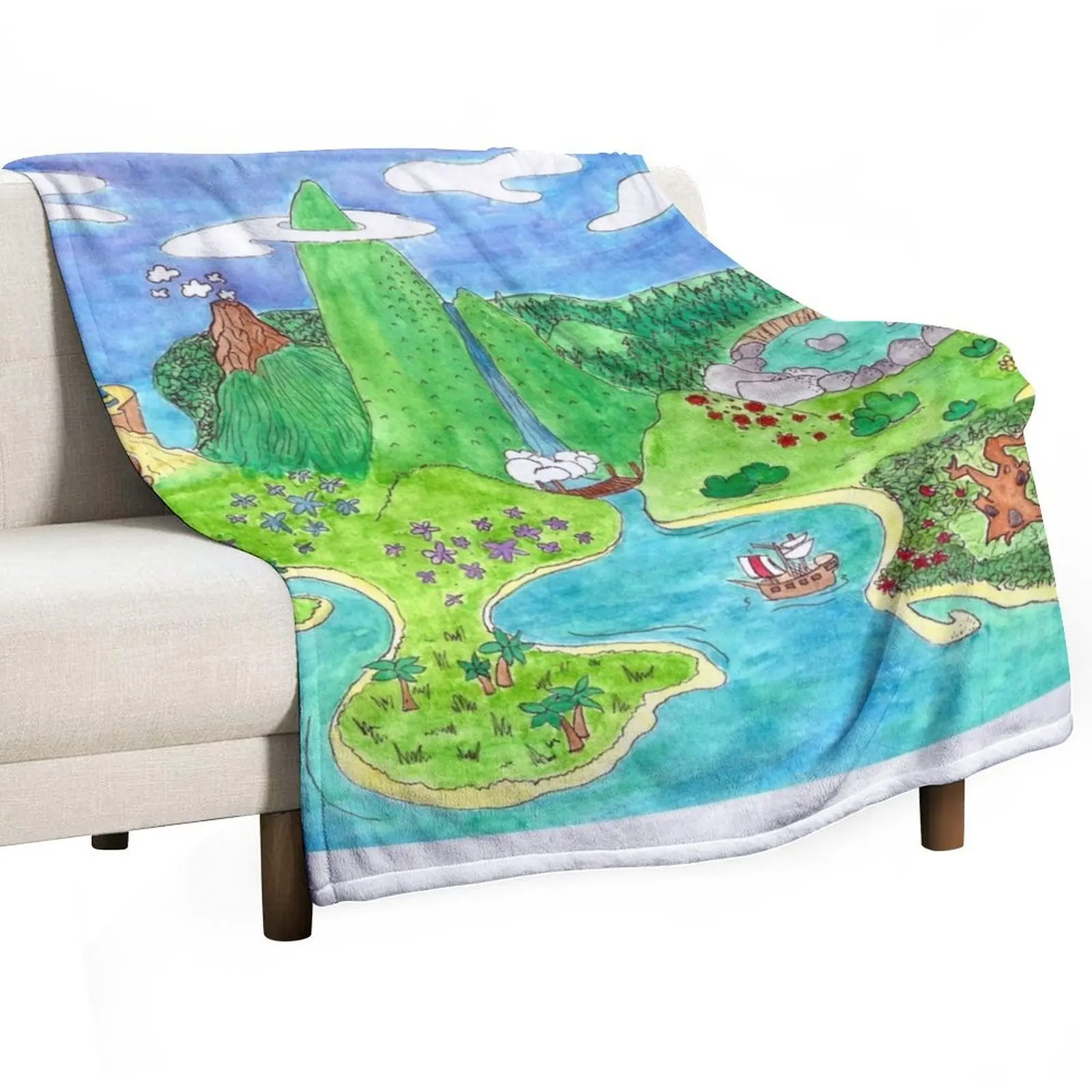 Neverland Throw Blanket Bed Sleeping Bag Custom Sofa Quilt Softest Picnic Blankets