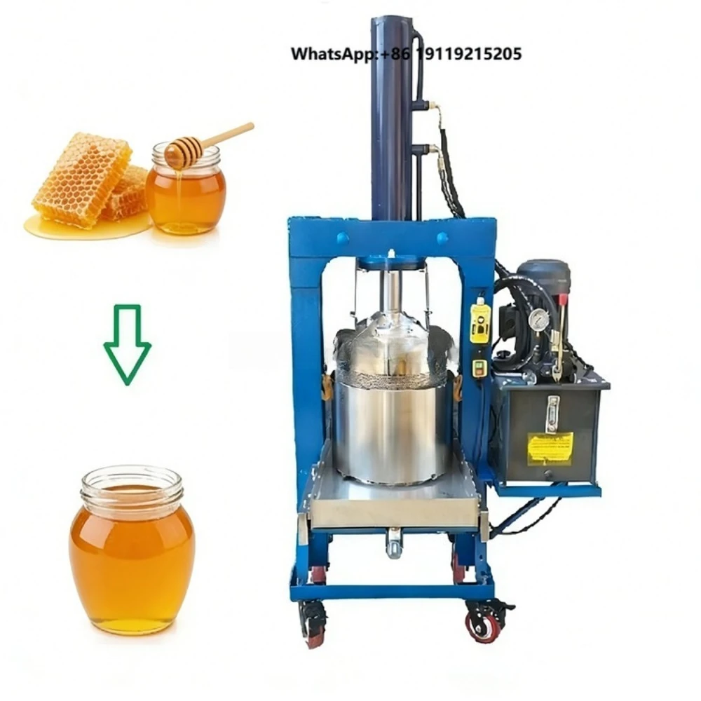 Stainless Steel Electric Small Honey Processing Machine Heavy Duty Honey Cold Press Extractor Extraction Squeezer Machine