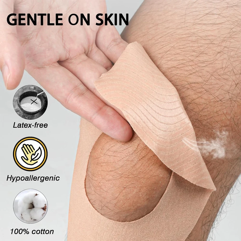 1/5/10 Stück Kinesiologie-Tape für Knie, Schmerzlinderung, elastisches, wasserdichtes sportliches Knieband zur Unterstützung der Stabilität, Sport – Detail 4