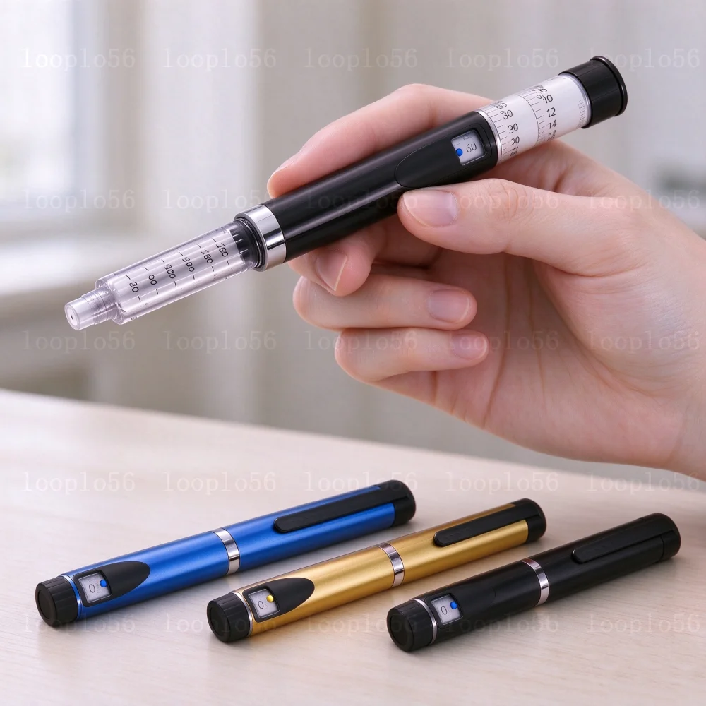 Reusable Insulin Injection Pen Injector V3 for Peptide Pen Precision Dose Control 60 Units Compatible with 3ml Cartridge