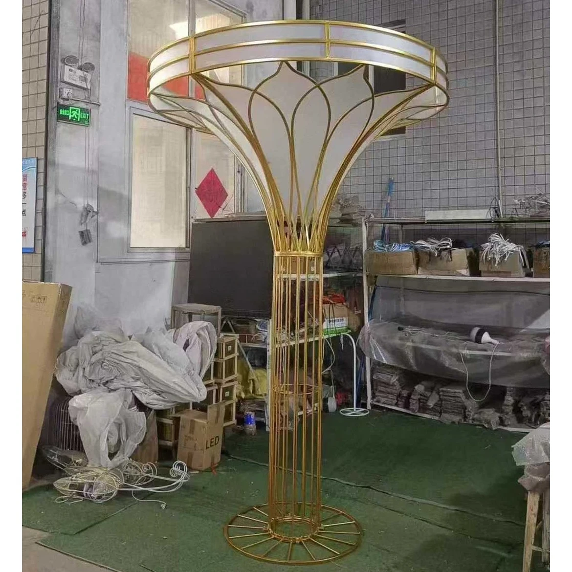 Metal Stand Vase Wedding Ornament Flower Stand High Gold Metal Flower Stand Wedding Ornament