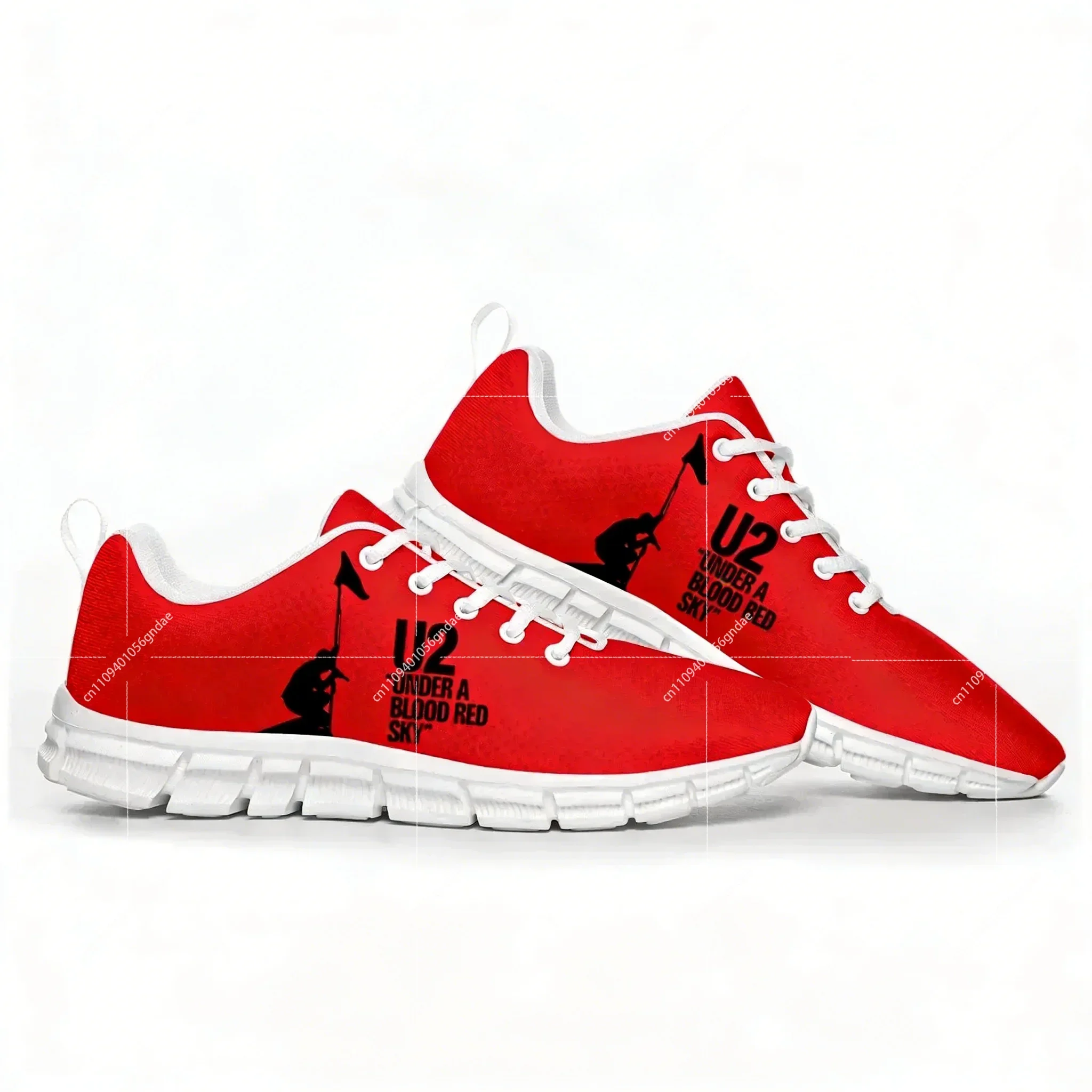 

U2 Rock Band Fashion Punk Sports Shoes Mens Womens Sneakers Casual Custom Couple Shoes White