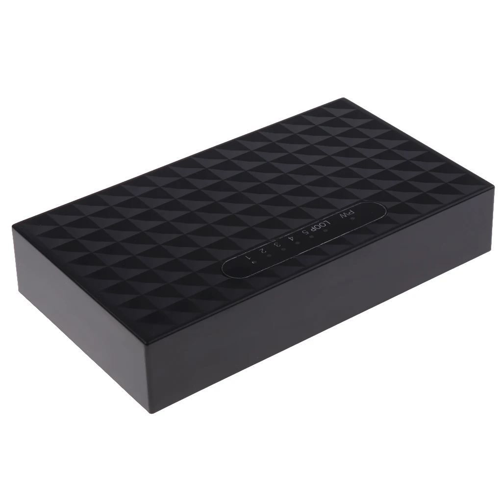 Plug and Play Gigabit Ethernet Switch 5 Port Desktop Network Splitter 1000mbps Smart Hub for Home Connectivity