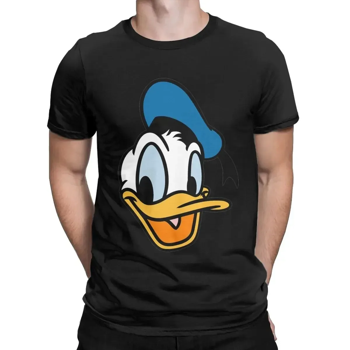 Men's T-shirt Funny Donald Duck Cartoon Printed Unisex Short-sleeved Cotton T-shirt Summer Men & Women In The Same Paragraph Top