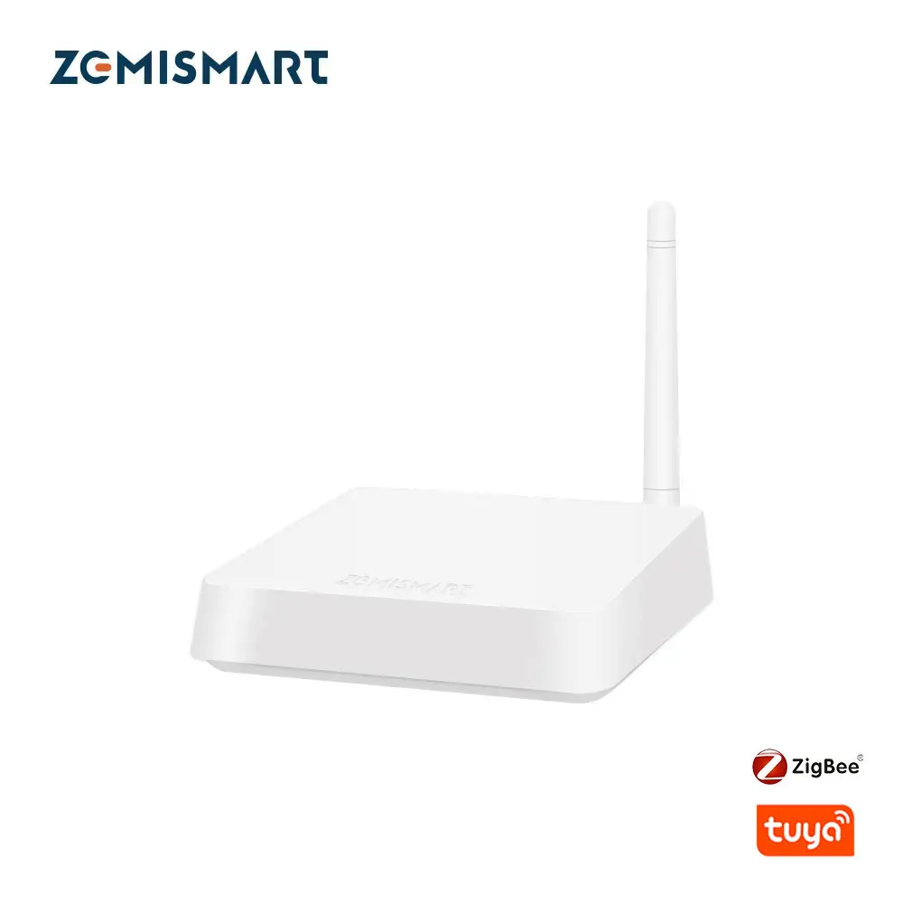 Zemismart Tuya Zigbee Gateway Hub Long Range Smart Home Bridge Wired with Network Cable Smart Life App Control Zigbee Devices