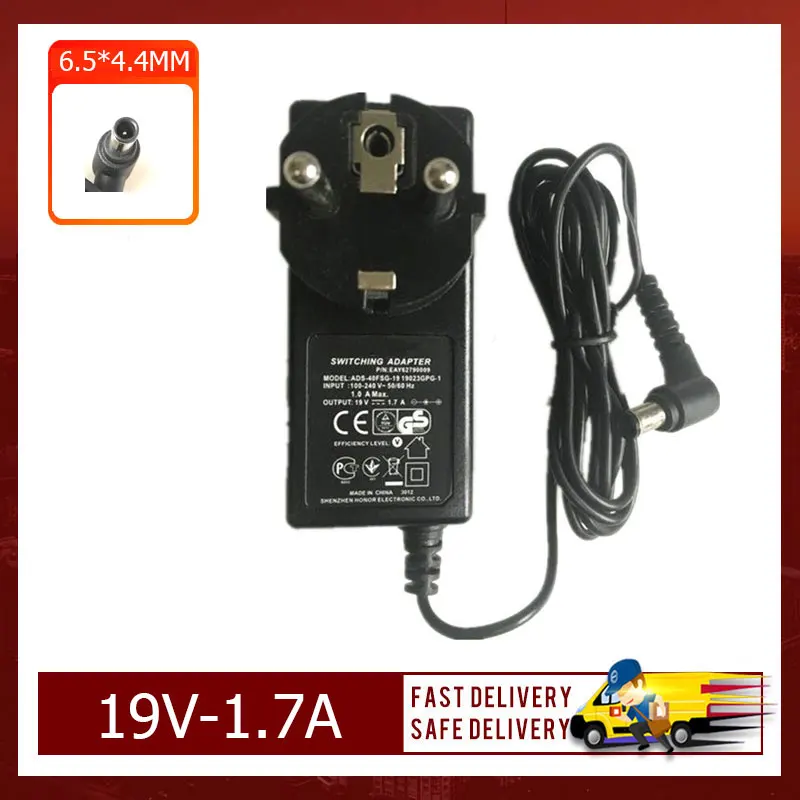 Brand New Original 19V 1.7A 6.5*4.4MM AC adapter For LG LCAP26A-E ADS-40FSG-19 AD2138S20 19032GPG-1 Power Adapter Charger