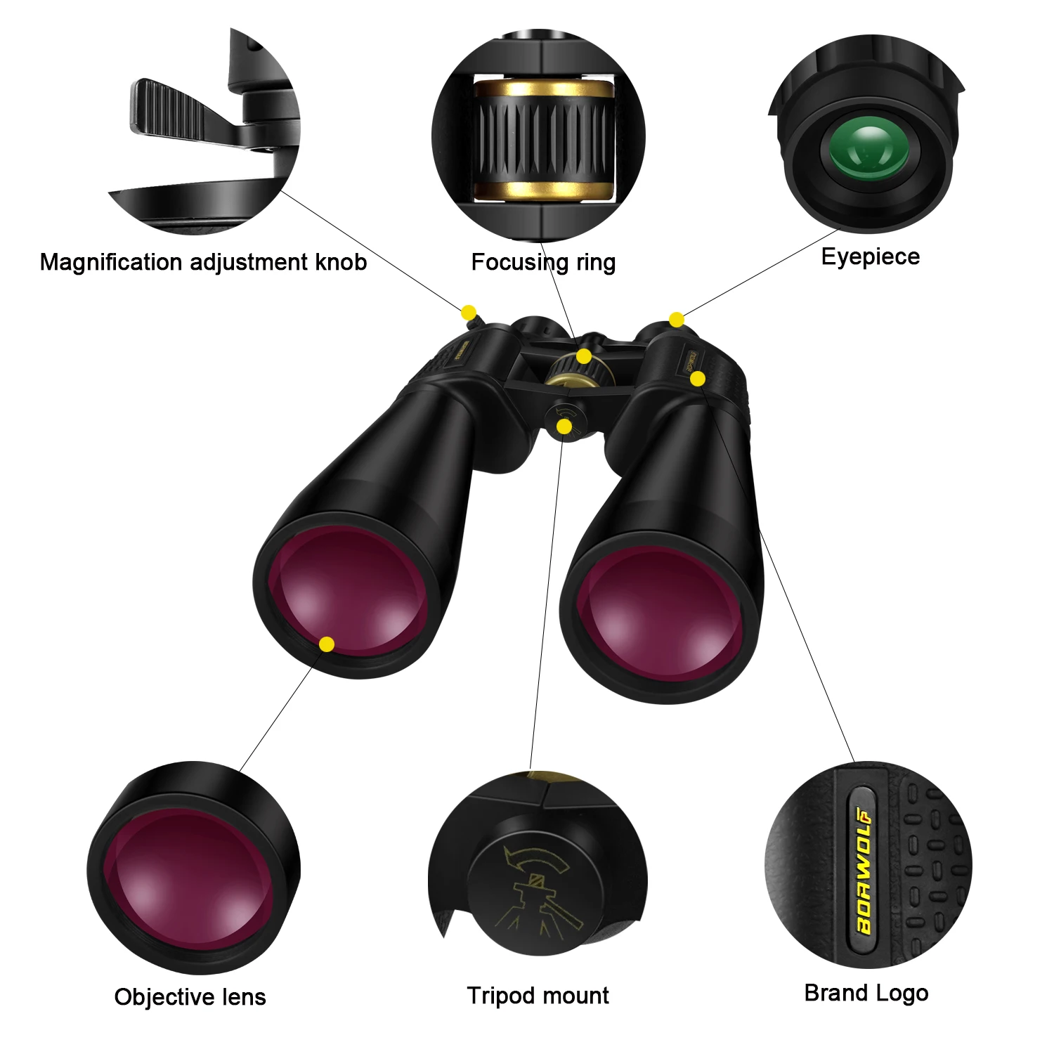 BORWOLF 13-39X70 ED High Magni - National Geographic Telescope 70Mm ulasan dan harga