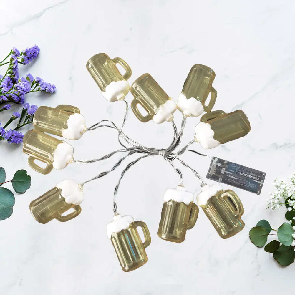 ビールグラスライトストリングクリエイティブled-20ランプバー装飾面白いストリングライトフェスティバル雰囲気