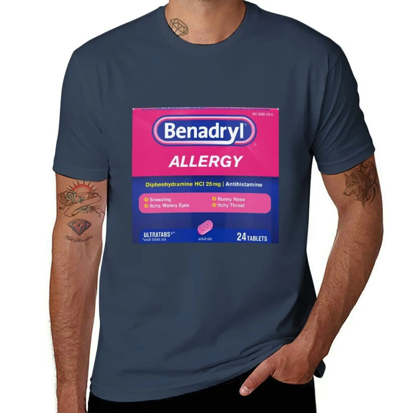 

Benadryl Allergy Tabs T-Shirt Trend Art Print T-Shirt