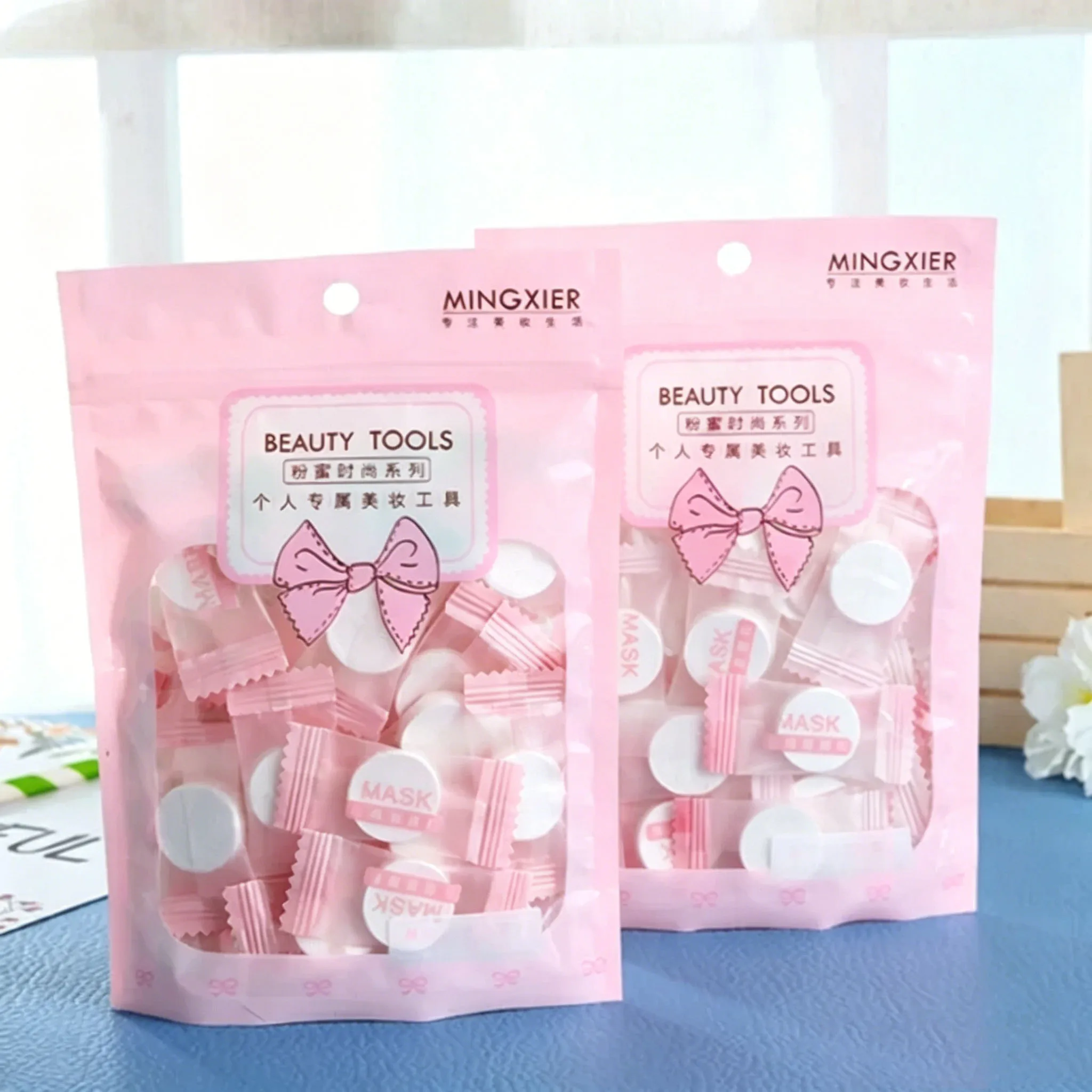 Non Woven Fabric Compression Facial Mask Granular Paper Self Made Moisturizing Facial Mask Fabric Candy Independent Packaging