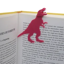 3D Dinosaur Bookmark for Books Boy's Favorite Cartoon Animals Book Mark Book Clips Funny Stationery Gift Cute School Supplies