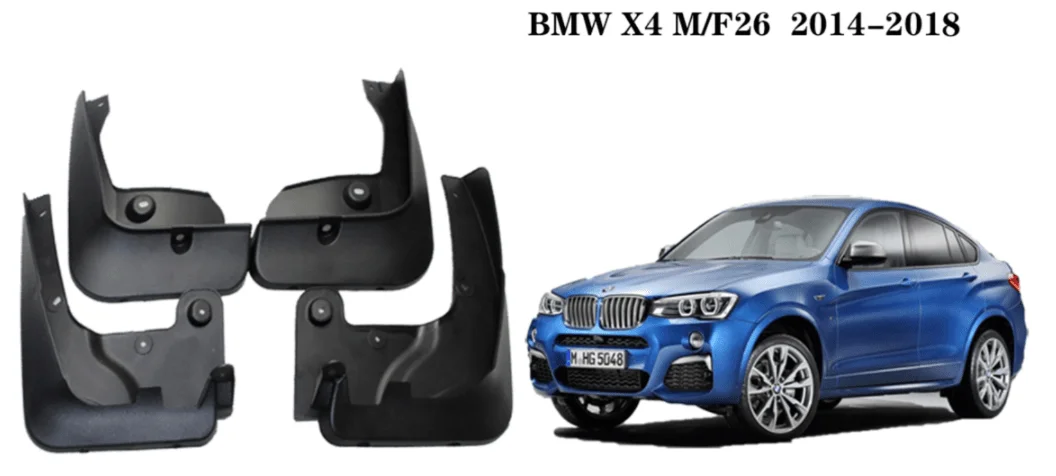 

4x брызговики для BMW X4 F26/X4 M40i M SportA/X4 M G02 Sport 2014-2022, брызговики, брызговики, аксессуары для брызговиков