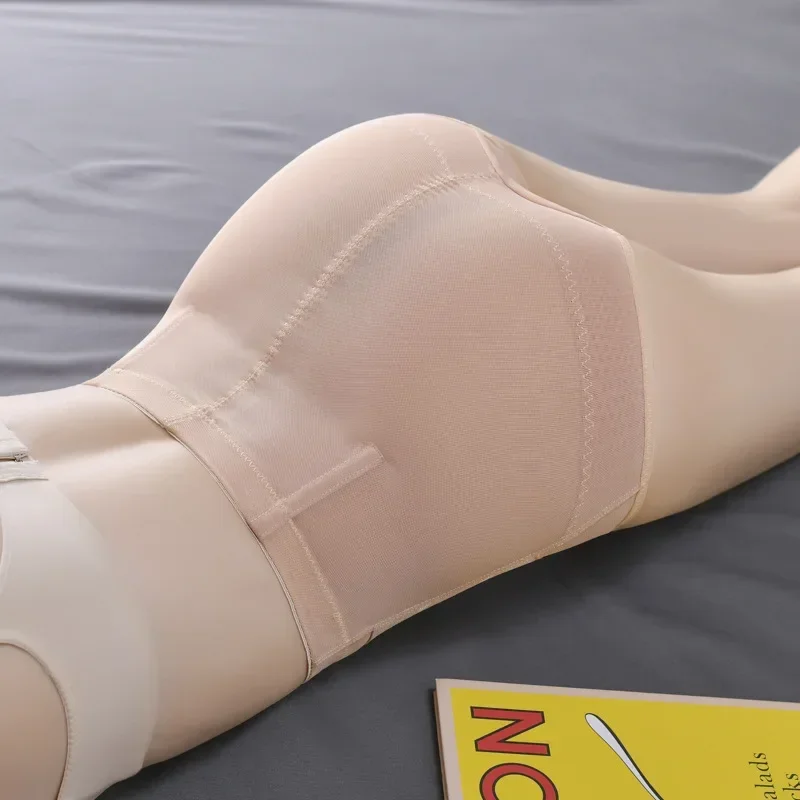 Modelador de corpo seção fina de cintura alta feminino pós-parto moldar calças calcinha abdominal cinto cintura nádegas corpo roupa interior