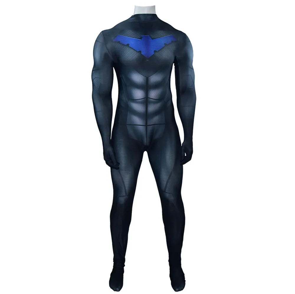 

Hot Nightwing Cosplay Costume Bodysuit Superhero Comic Anime Zentai Suit Halloween Carnival Party Men Male Cosplay Costume Suit