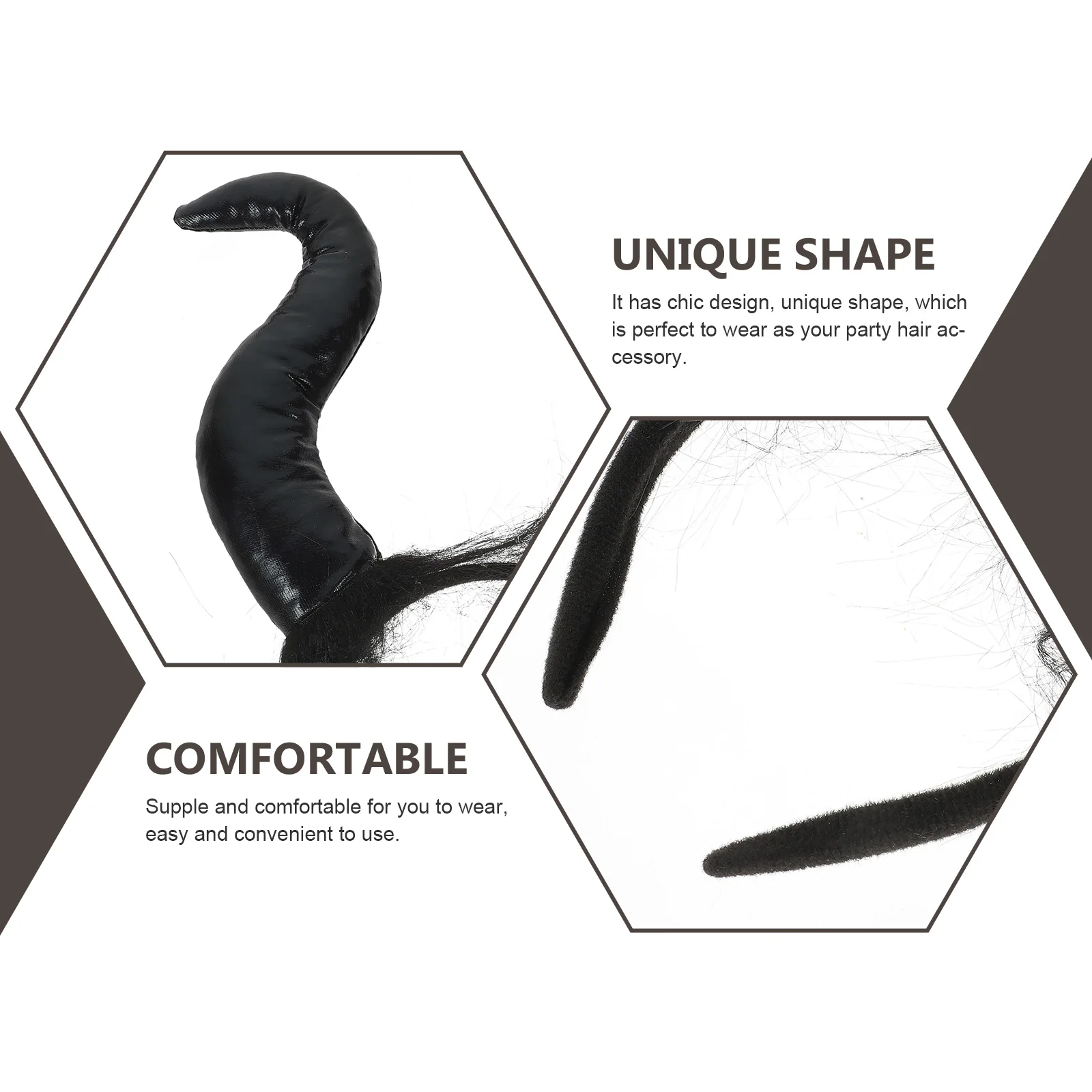 

Halloween Horn Headband Ox Horn Hairband Cosplay Party Costume Accessory Funny Horns Hairband For Masquerade Carnival