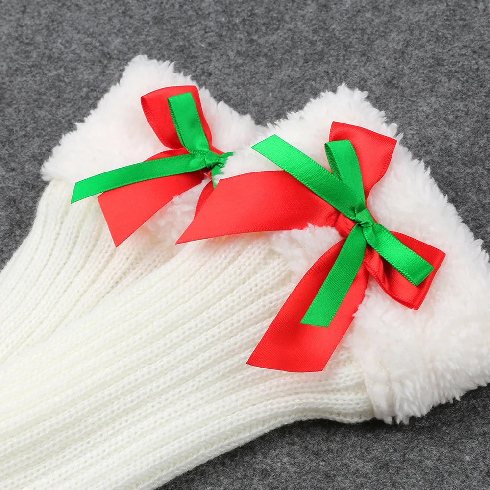 جديد حار بيع أفخم عيد الميلاد الجوارب أفخم الدافئة محبوك التراص الجوارب الساق الحرس تدفئة القدم القوس جوارب من الصوف.