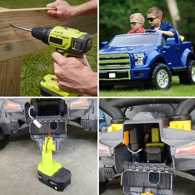 Power Wheel Battery Adapter for Ryobi 18V Li-ion & Ni-CD Battery DIY Dock Power Connector for Rc Car Robotics Rc Truck