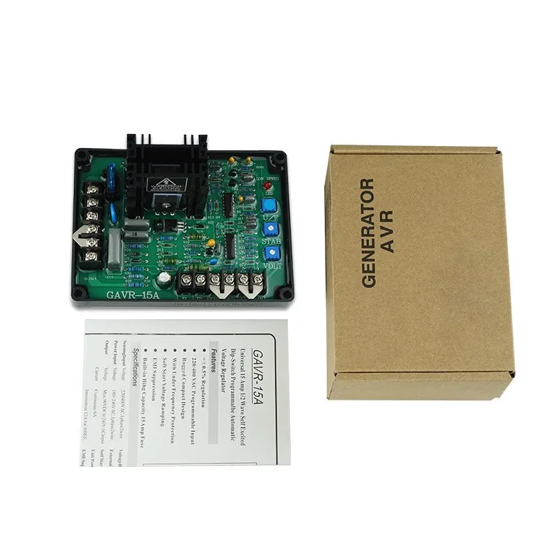 Imagem -04 - Estabilizador Automático Regulador de Tensão Universal Gavr15a Generator ac Fase Brushless Diesel Electric Control Board