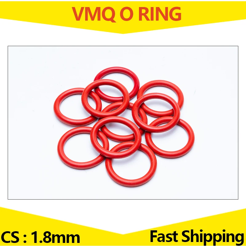 

Red White Silicone Rubber VMQ Sealing Ring Repair Skeleton Oil Seal Gasket O Ring Washer WD 1.8mm ID 1.6mm - 60mm