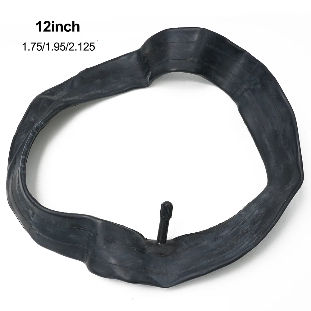 12x1.75-2.125 Bent Valve 12” Butyl Bicycle Quality 12x175 2125 Natural Rubber Bicycle Inner Tubes With AV Valve