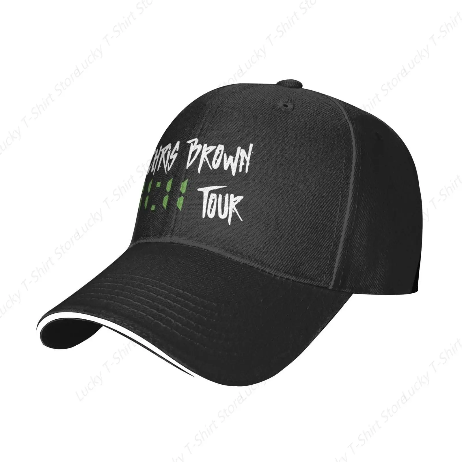 Chris Music Tour Brown Baseball Cap Adjustable Vintage Dad Hat Funny Fashion Hip-Hop Hat Graphic Casual Trucker Hat for Men