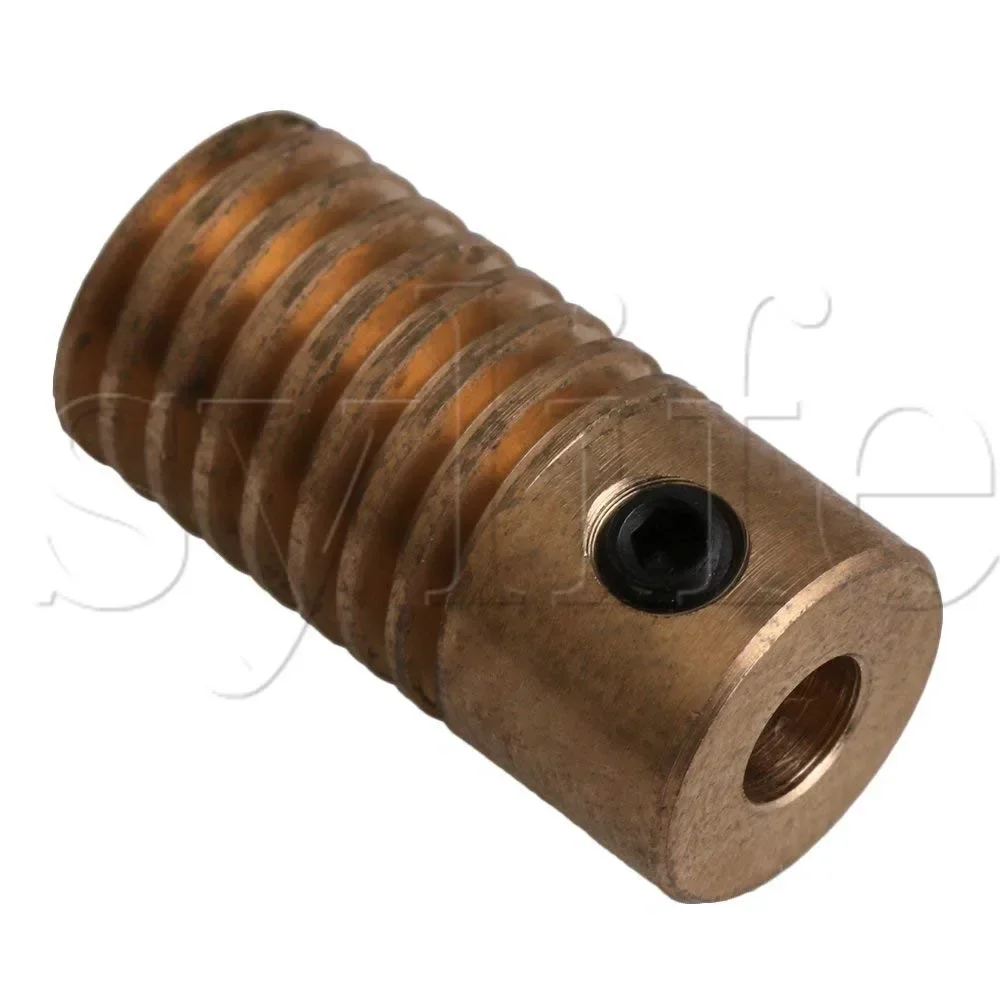 4mm Hole Yellow Brass Worm Gear Shaft & 60T 31mm OD 0.5 Modulus Wheel Set