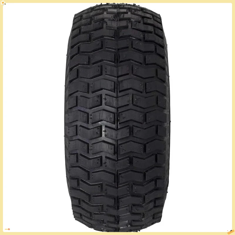 Conjunto de pneus e rodas 15x6.00-6, pneu dianteiro de substituição pneumático para cortador de grama compatível com cortadores de grama