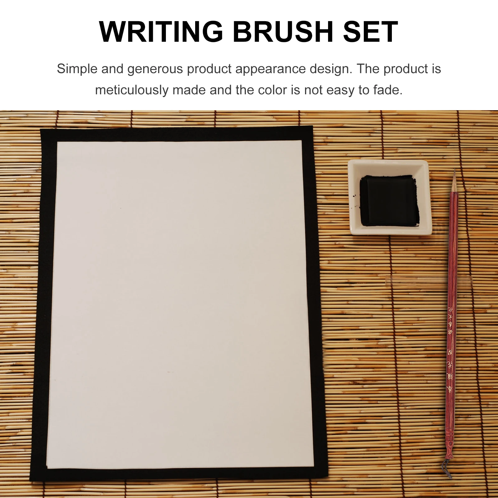 

Calligraphy Set Four Treasures Brush Study Student Paint Wood Watercolor Writing Smooth Surface Long Time Practice Generous