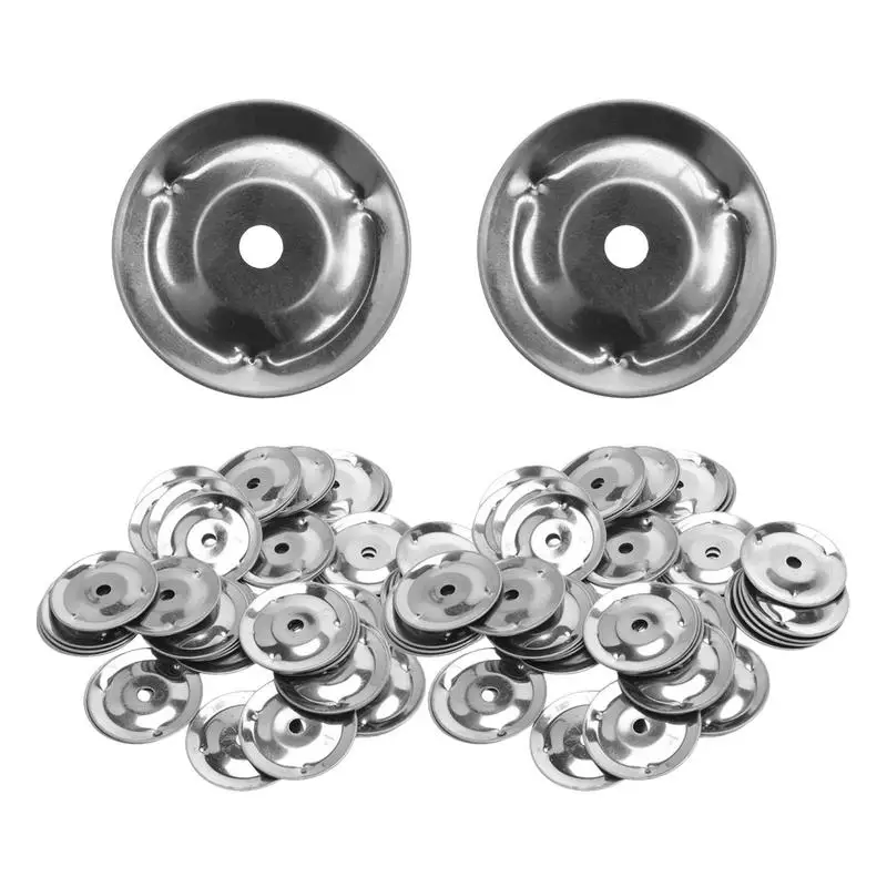 50 Uds anillo de pandereta platillos anillos de Ching instrumento de percusión anillo de tambor sonajero de doble fila anillos de tambor accesorios de tambor duraderos