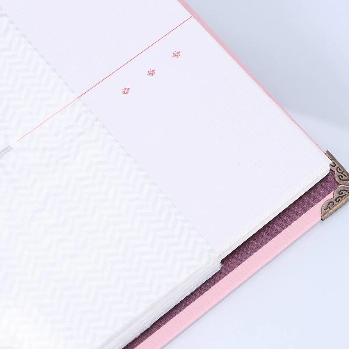 1Pcs Exquisite Ticket Collection Book Pink Photo Receipt Organizer for Long Time Use Ticket Collection Book Receipt Organizer