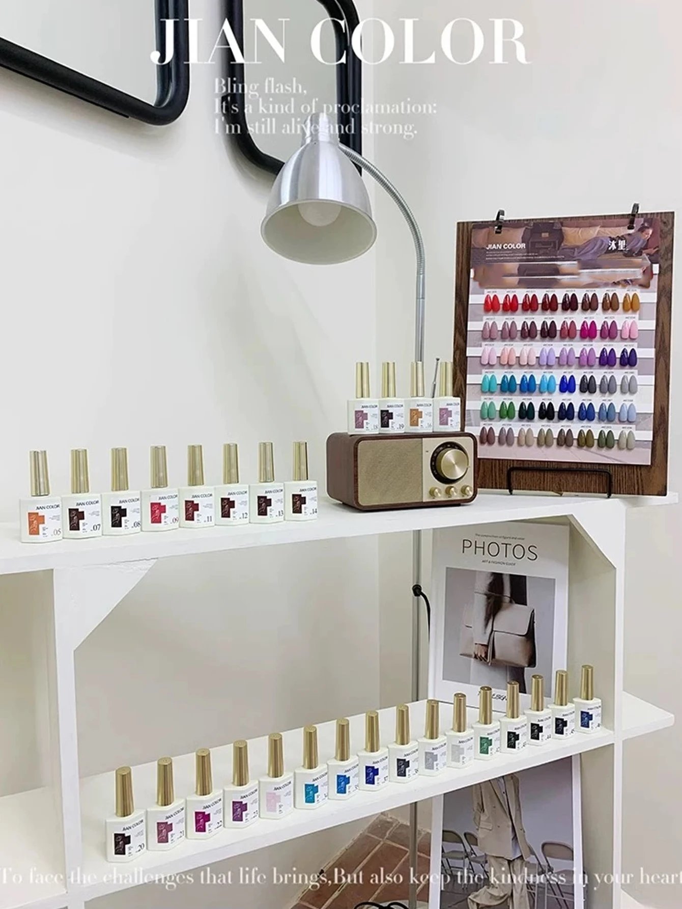 56 لونًا 15 مل مجموعة طلاء الأظافر معطف علوي لفن الأظافر مع التمهيدي، طلاء أظافر جل LED بالأشعة فوق البنفسجية مع بطاقة ألوان، فن الأظافر للمبلغ #5