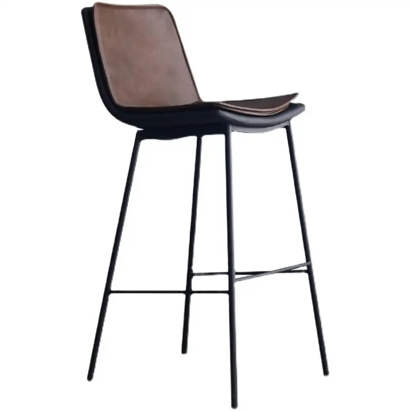 Sedia da bar di lusso leggera Sedia da bar moderna semplice e confortevole con schienale Design rilassante per feste Bancos De Bar Mobili alla moda