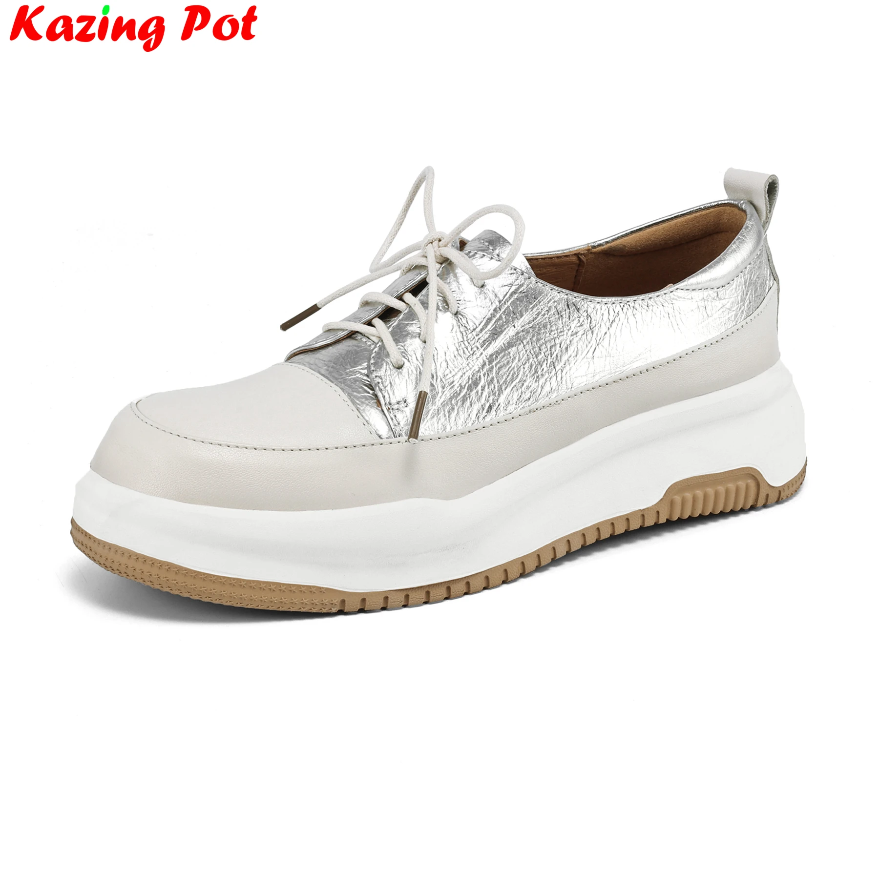 out of stock Lace Up Casual Shoes Spring Fall Thick Bottom Sneakers Elegant Student Platform Women Vulcanized Shoes