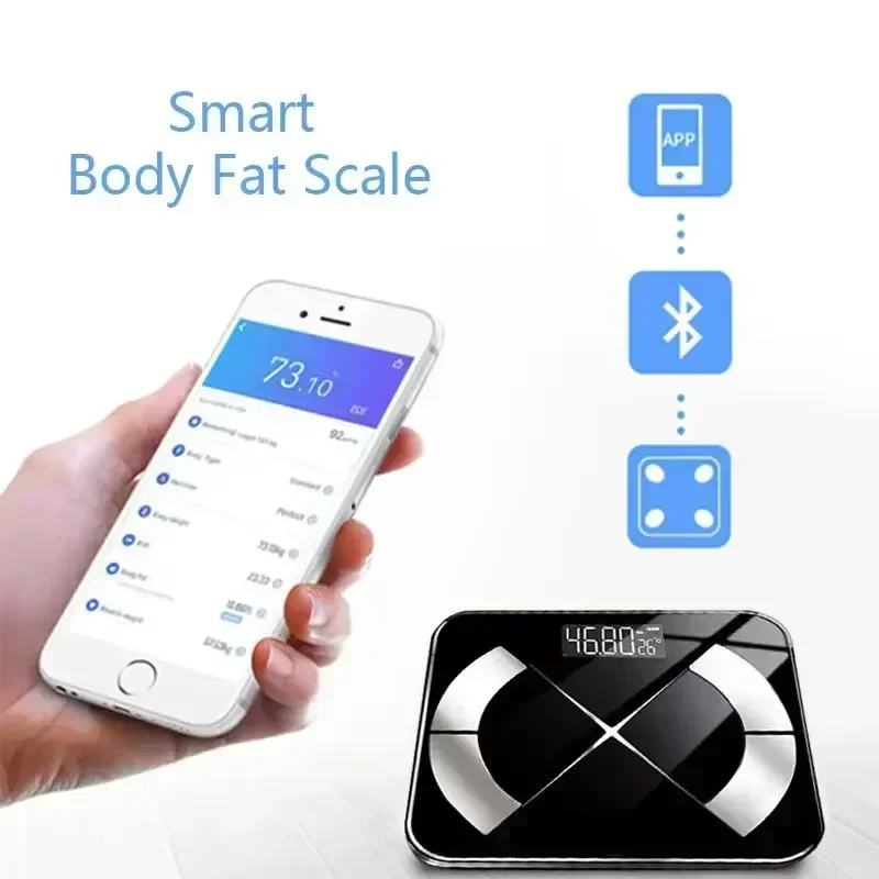 8810 Electronic Scale Smart Bluetooth Weighing Human Body Fat Measurement Scale Simple Weight Scale Household Charging Fat Scale
