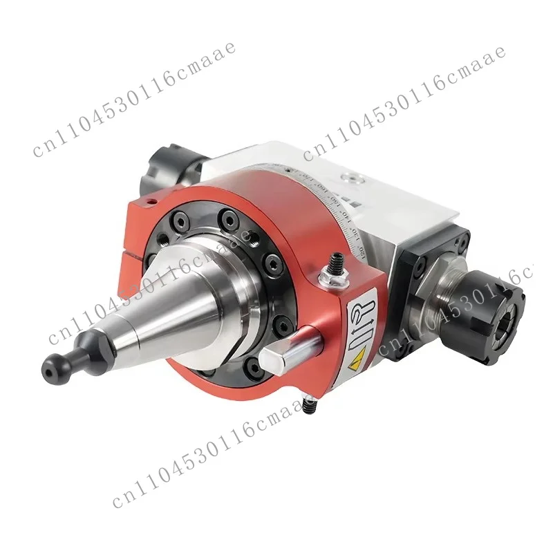 ISO30 HSK63F double output numerical control machining center 2way corner head ER25 woodworking machinery parts right angle head