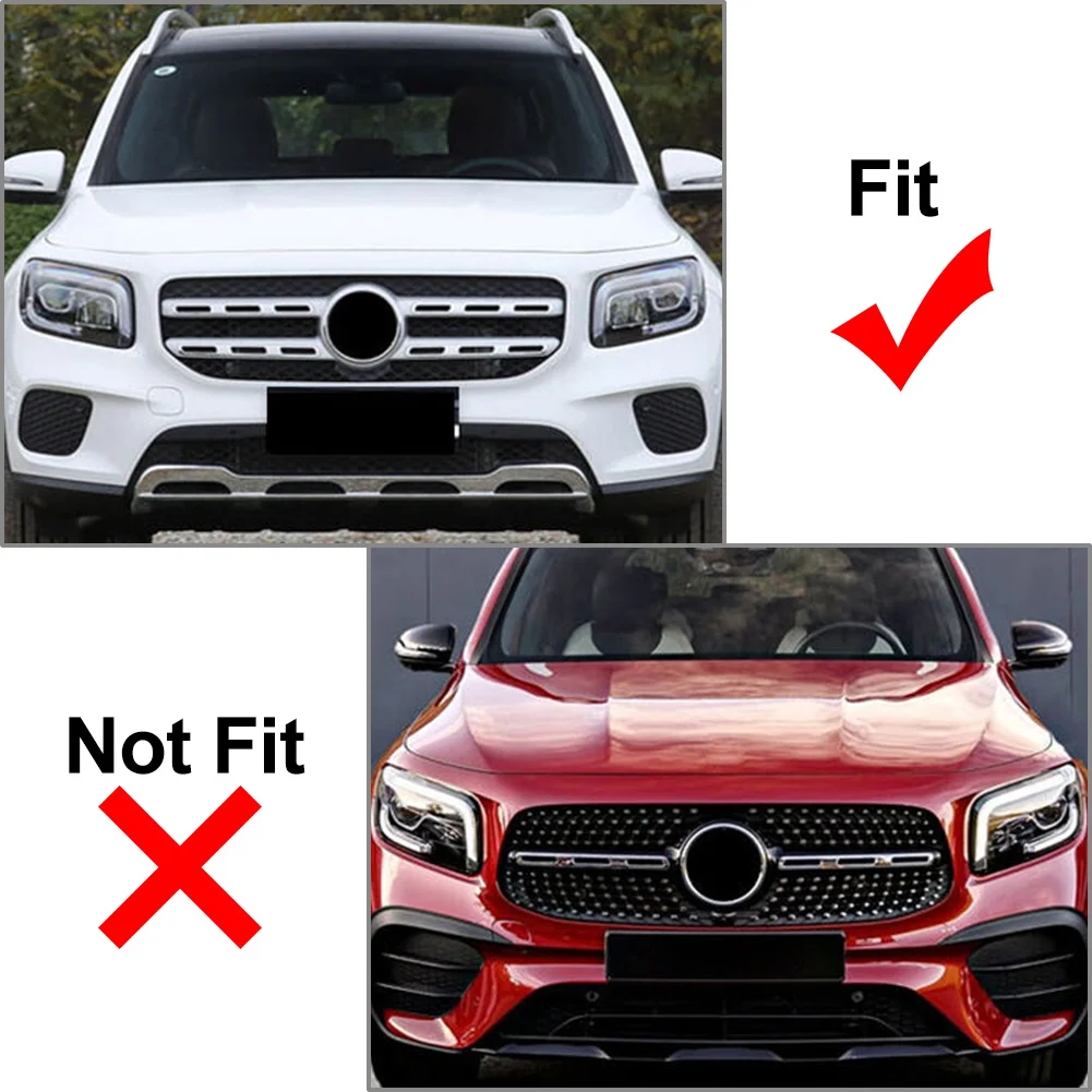 Car Front Bumper Radiator Hood Grille Grill GTR Style For Mercedes Benz GLB Class W247 X247 GLB250 2019 2020 2021 2022