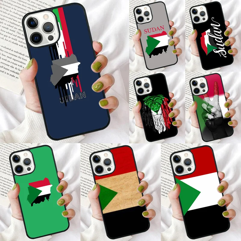 Funda con bandera de Sudán para iPhone – Carcasa trasera - imagen 4