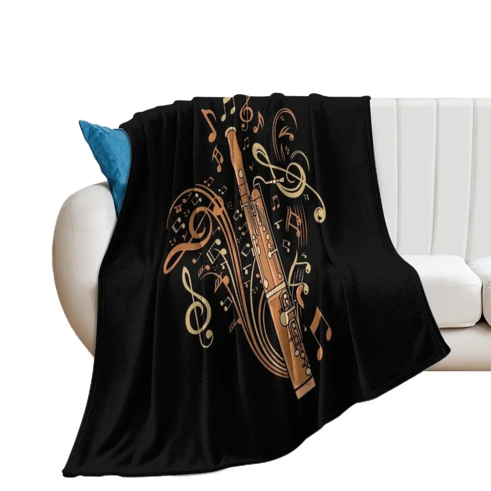 Bassoonist Gift Men Jazz Music Lover Women Bassoon Throw Blanket manga Flannels Soft Plush Plaid Polar Blankets